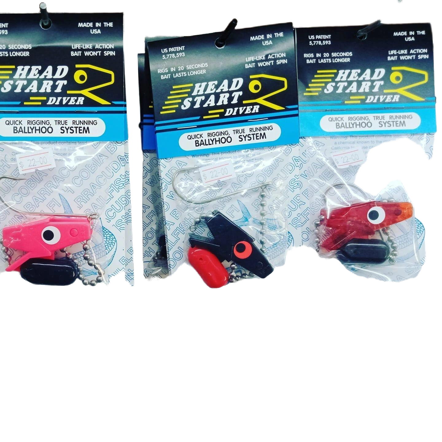 3 X HEADSTART DIVER RIGS