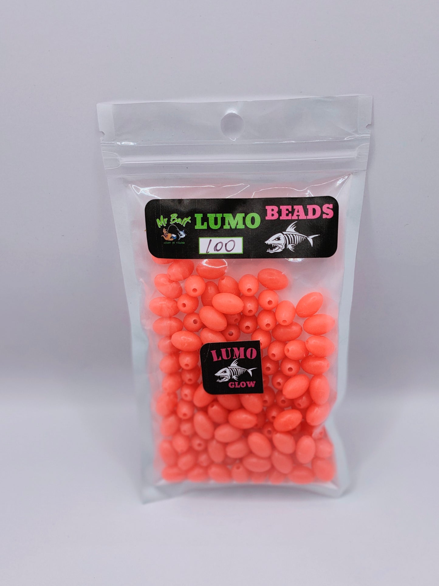 LUMO BEADS AMBER 100 PACK