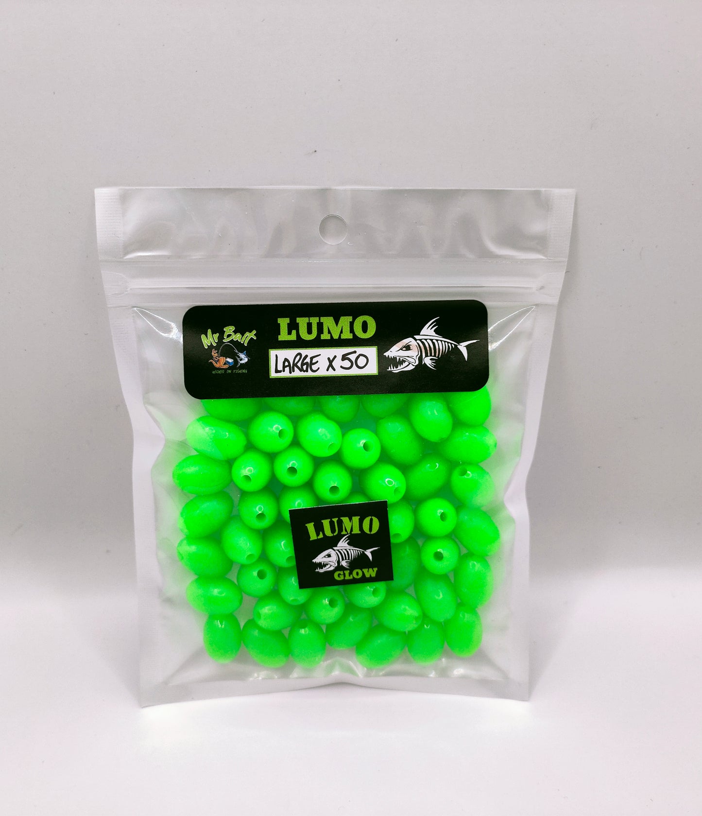 LUMO BEADS Large 10mmx15mm 50 pack