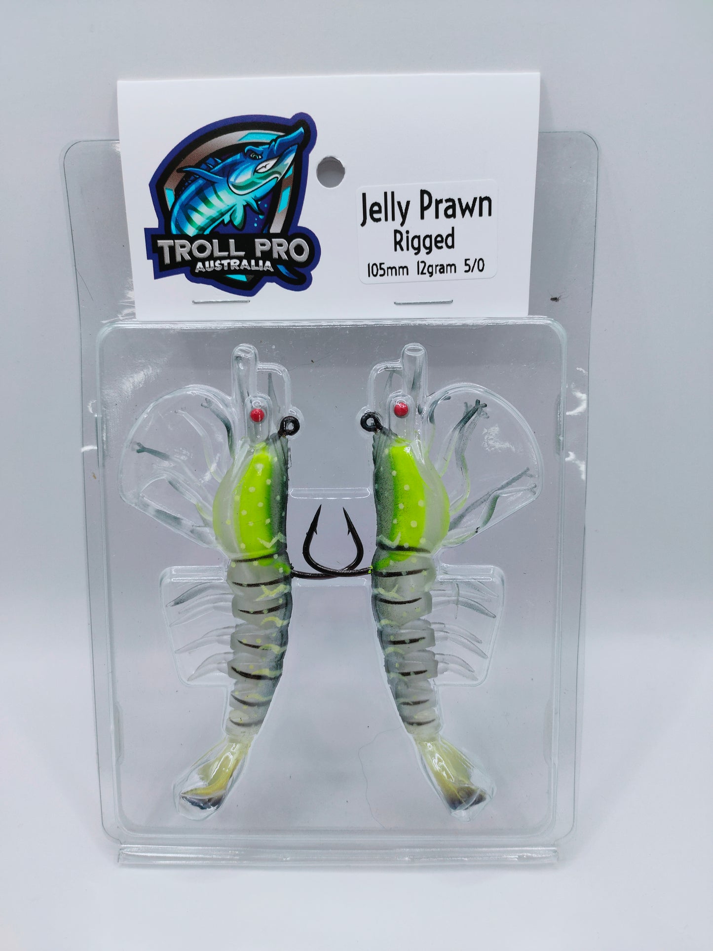 Jelly Prawns RIGGED soft plastics