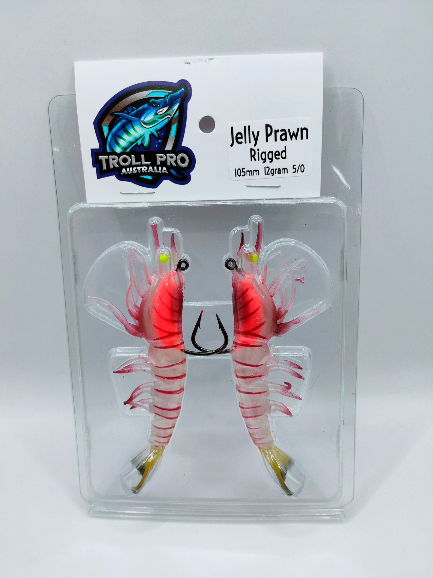 Jelly Prawns RIGGED soft plastics