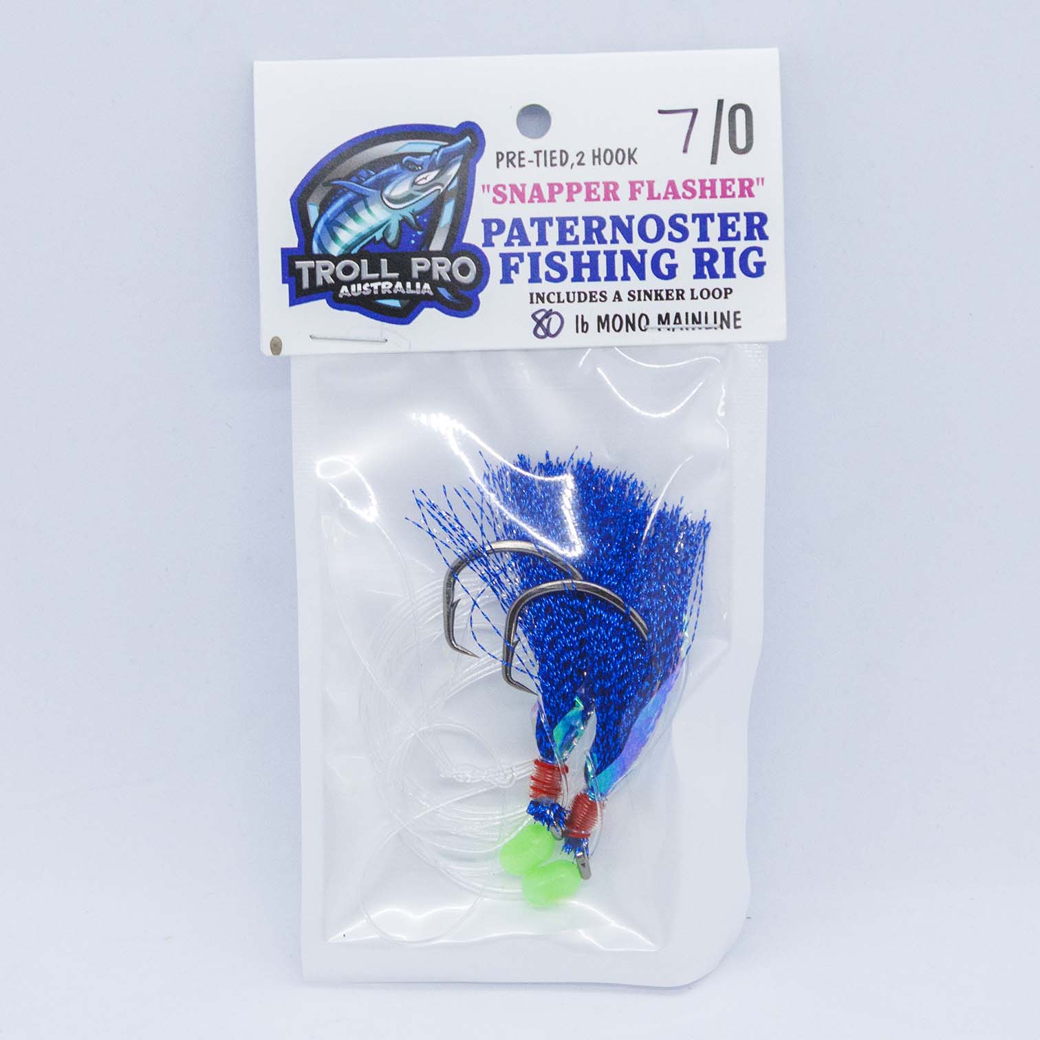 SETS 2X7/0 Paternoster SNAPPER FLASHER RIGS – Mr Bait