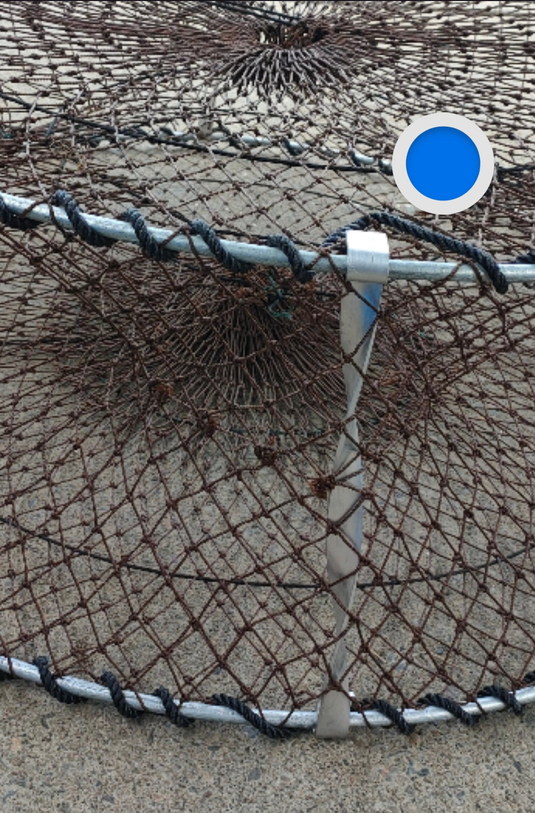 Pro Alloy Upright Crab Pot 1 X 900mm ORANGE 4entry