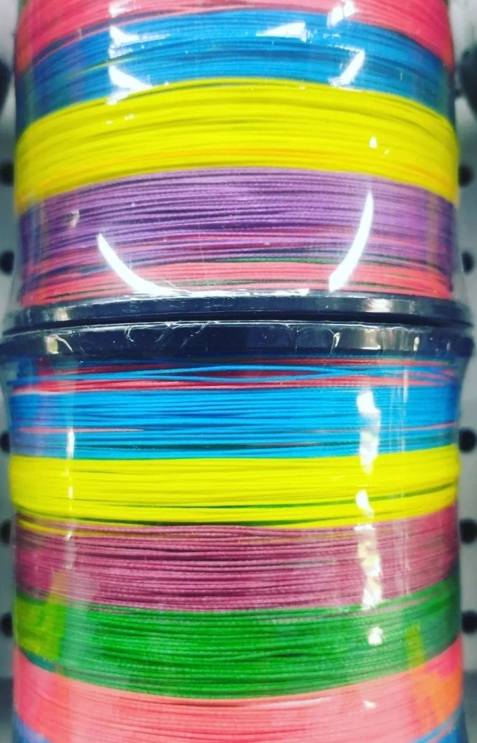 Troll Pro 40lb 8 strand Braided fishing line,1000mt spool multi colour