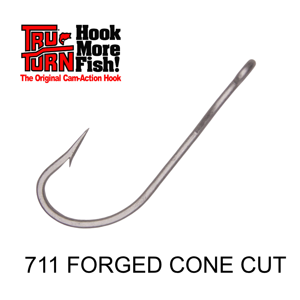 TruTurn 711 4/0 for Gang Hooks 100 Pack +FREE 50pack Black Rolling Swivels
