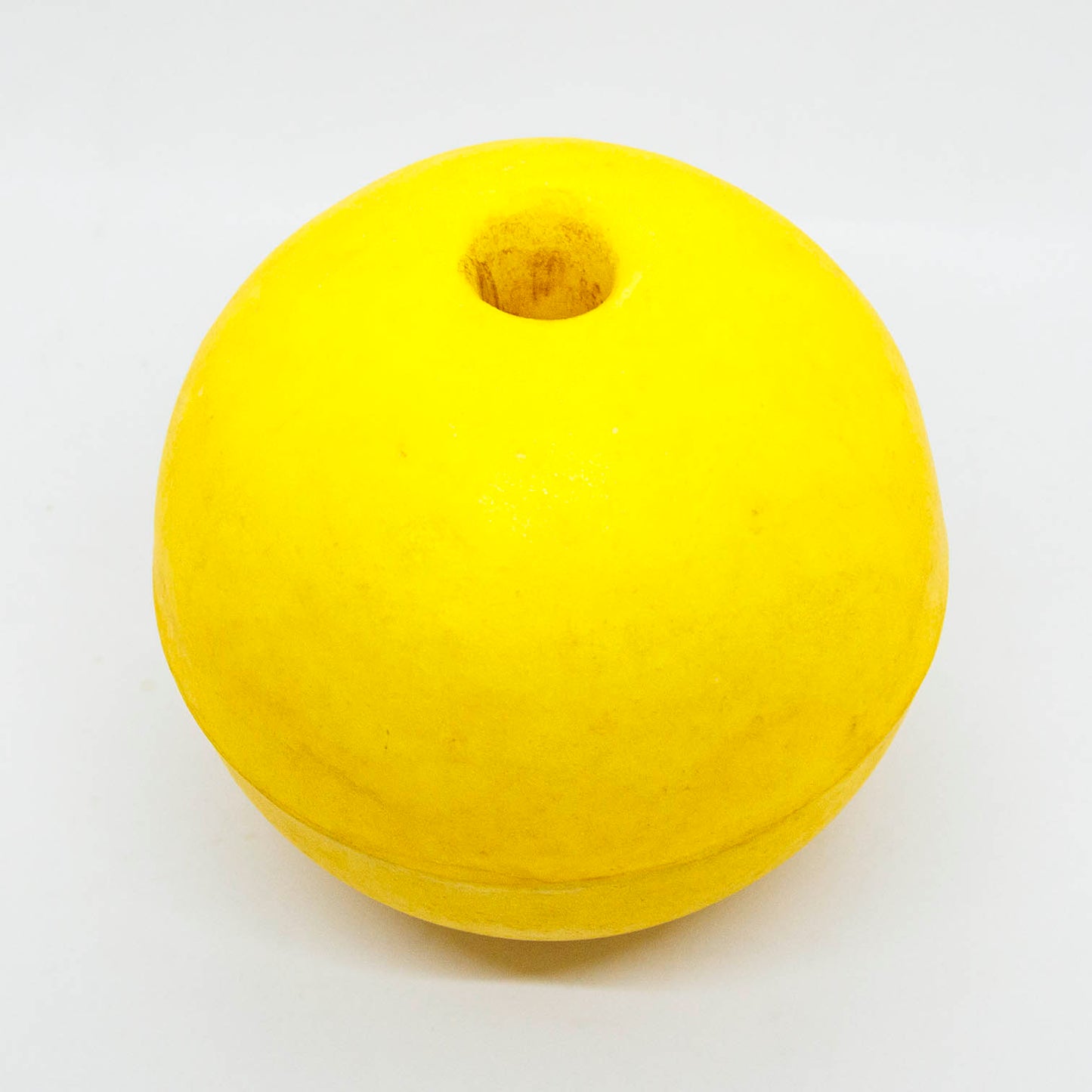 High Vis Yellow 6 inch Hard poly crab pot floats pack of 4