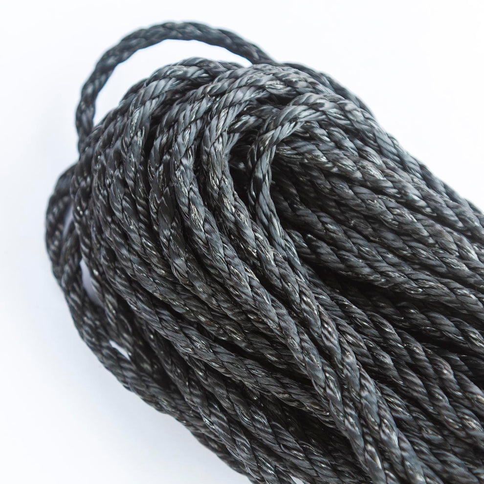 BLACK SINK ROPE Combo 4 x10 METER Lengths & 4 S/S Shark Clips – Mr Bait