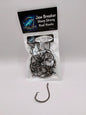 8/0 Black Circle Hooks value pack of 25 hooks