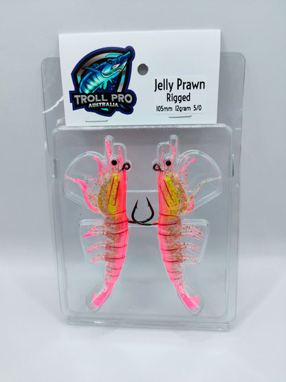 Jelly Prawns RIGGED soft plastics