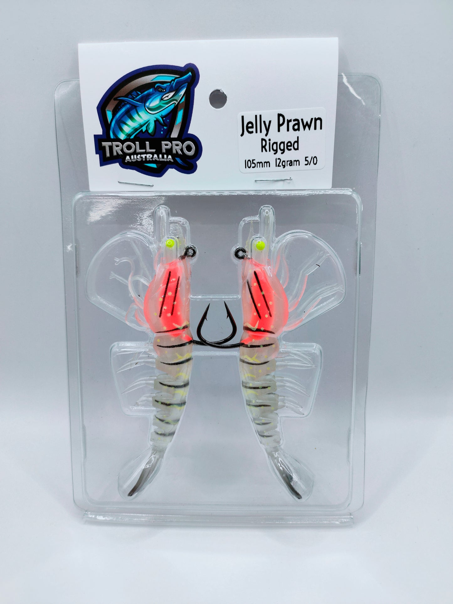 Jelly Prawns RIGGED soft plastics