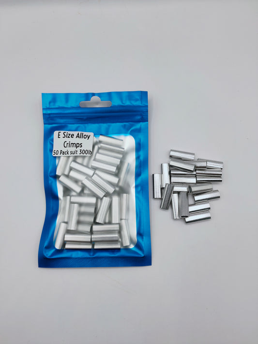 Alloy Oval Crimps 100 pack suit 300lb/2mm mono