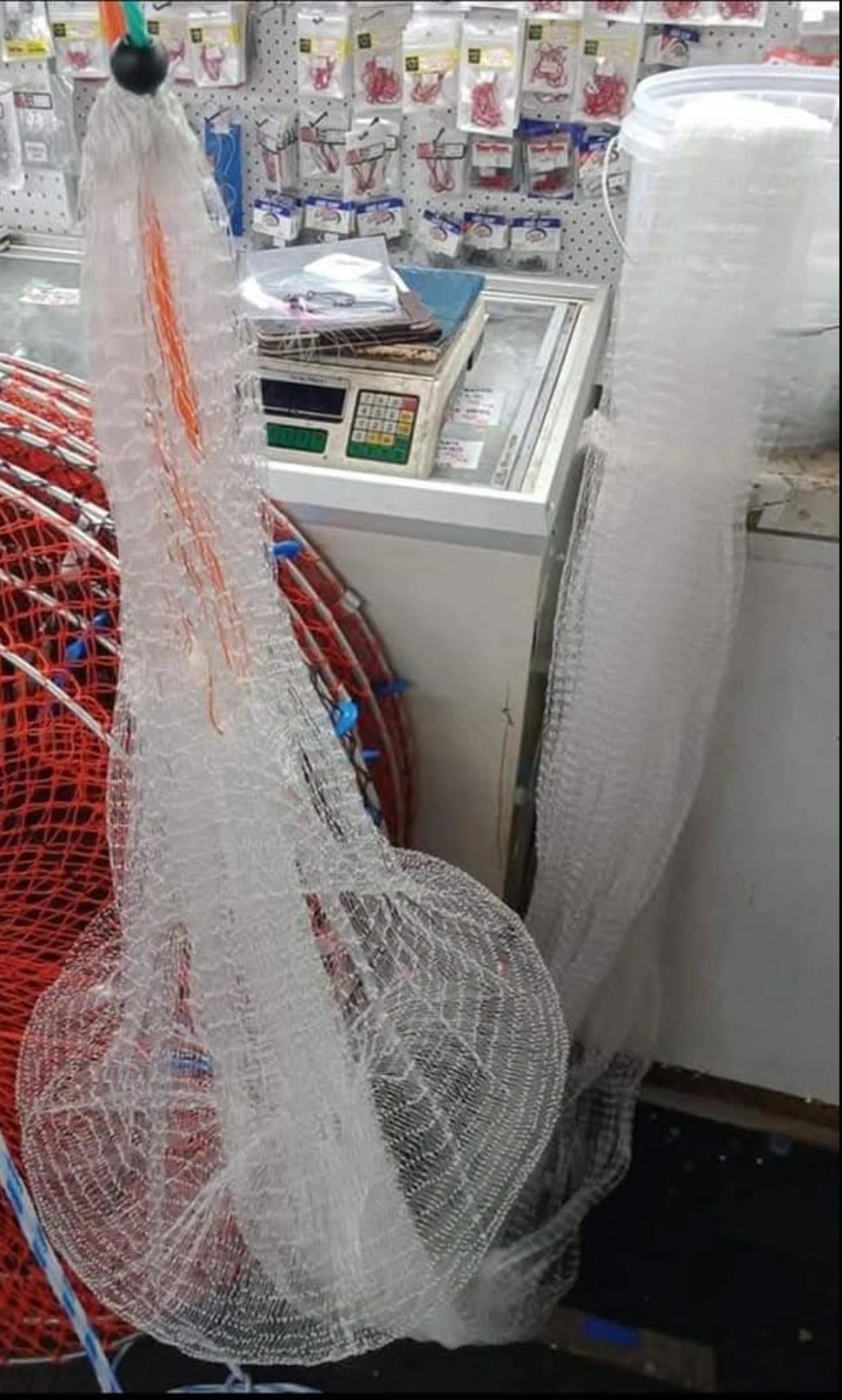10 foot top and chain bottom pocket cast net