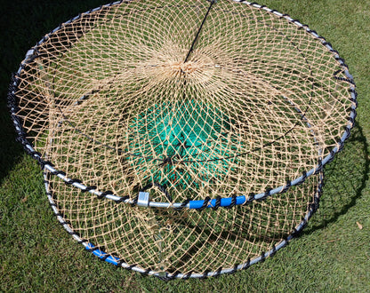 Pro Alloy Upright Crab Pot 1 X 900mm Beige 4entry