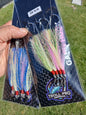 Gang Hooks 2 X 5/0 Blue/Lumo Flash