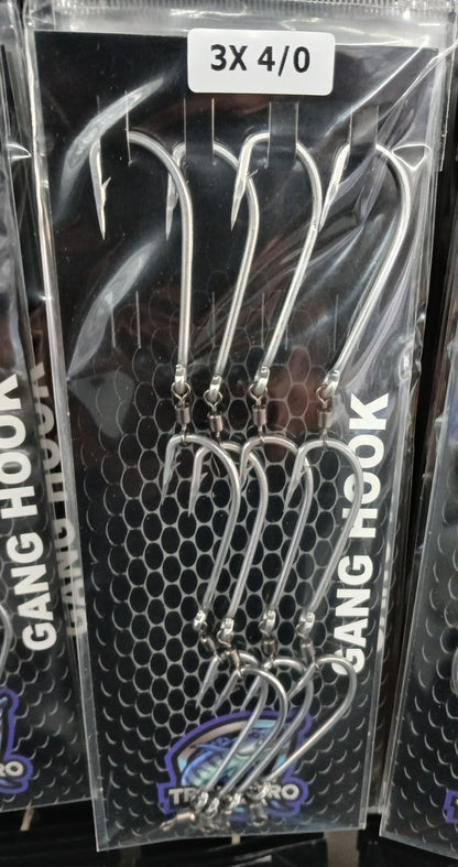 Gang Hooks 3x4/0