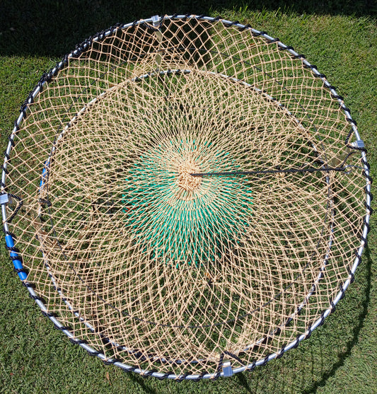 Pro Alloy Upright Crab Pot 1 X 900mm Beige 4entry