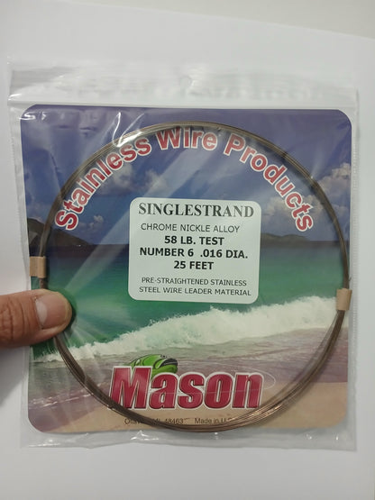 Mason 58lb Single strand Wire #6
