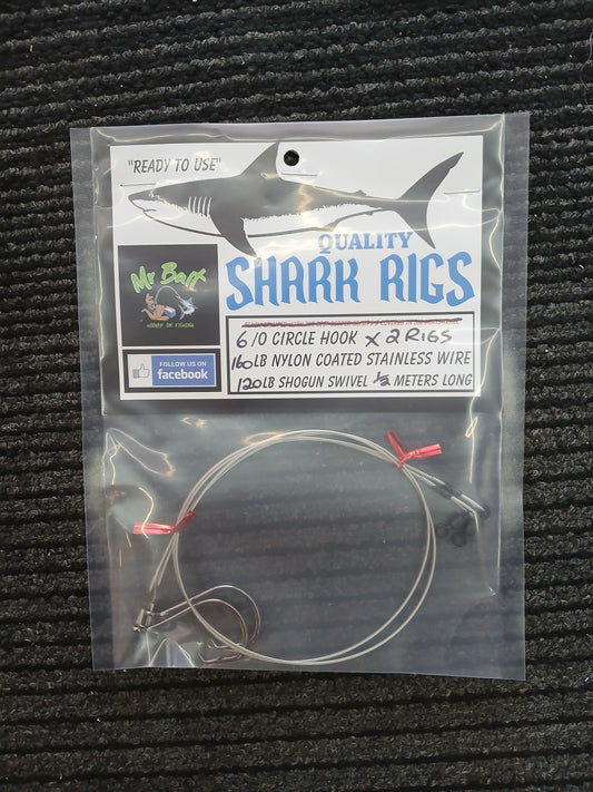 2 X 6/0 Circle Shark Rigs