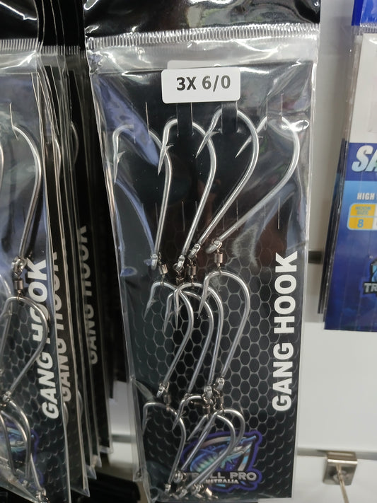 Gang Hooks 3x6/0