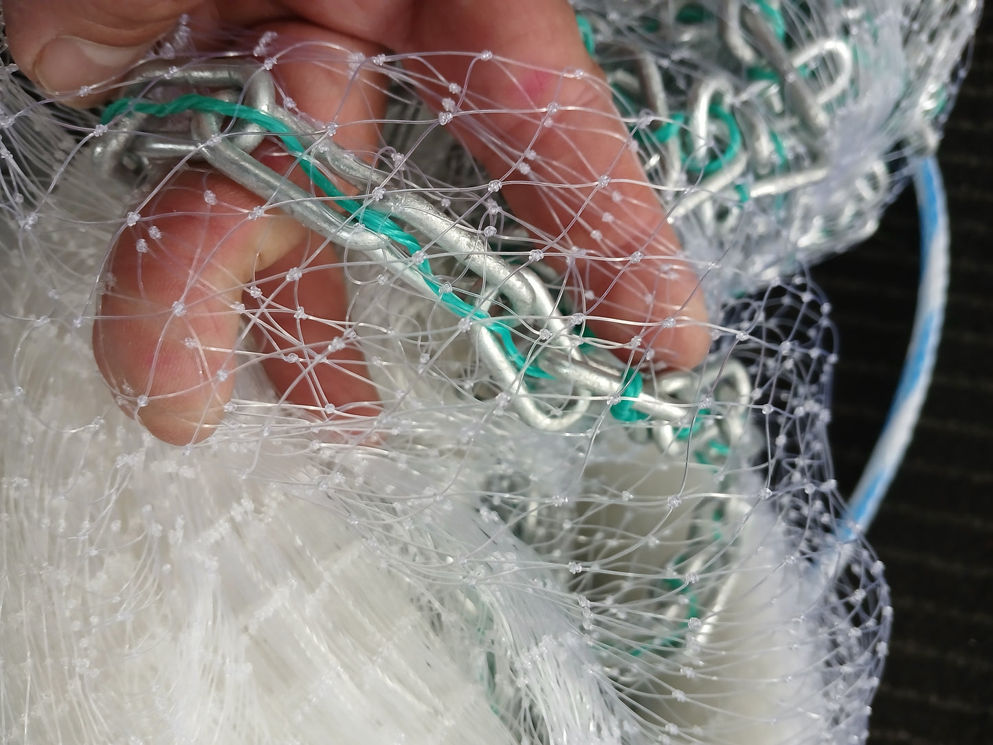 12 foot top and chain bottom pocket cast net – Mr Bait