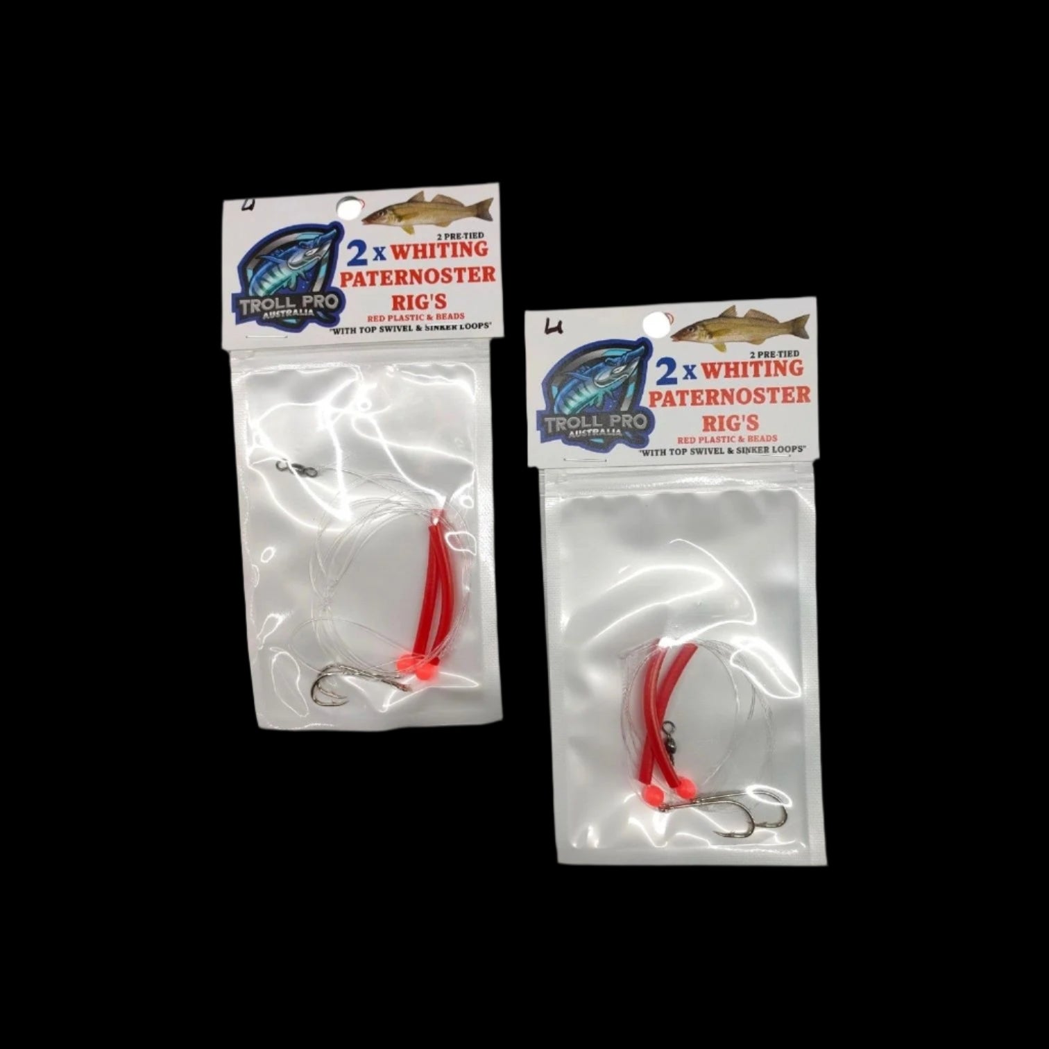 Whiting Paternoster Rigs size 4 pack of 4 rigs – Mr Bait
