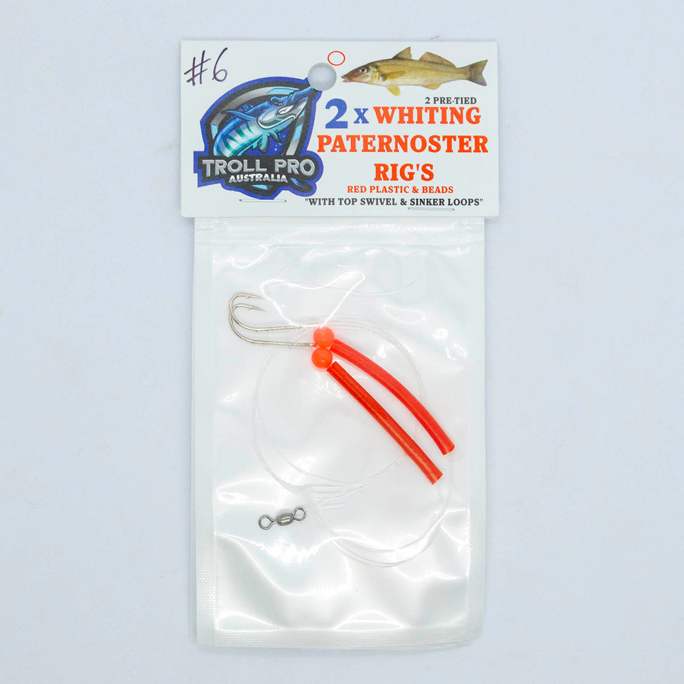 Whiting Paternoster Rigs size 6 pack of 4 rigs – Mr Bait